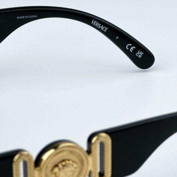 NEW Versace KIDS VK4429U GB1/87 Black Dark Grey Gold Rectangle Kids Sunglasses - Picture 11 of 12
